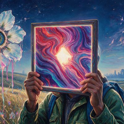 suparno67_mob, portrait painted by MLow: Escape From Self at Freshkills