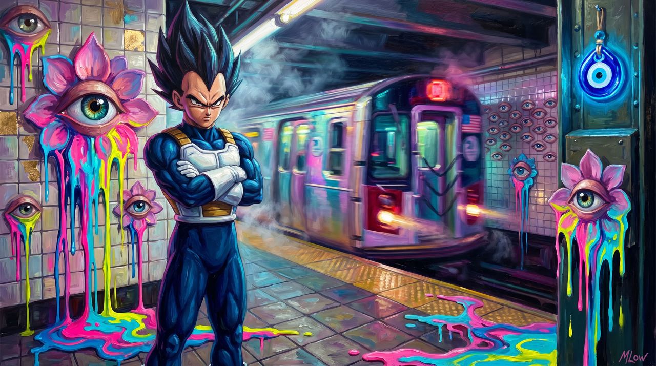 teepanddestroy, portrait painted by MLow: Arms Crossed on the Platform