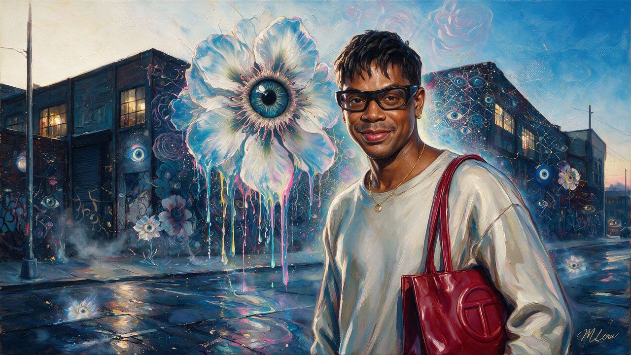 Telfar Clemens, portrait painted by MLow: Not for You, for Everyone
