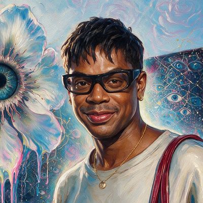 Telfar Clemens, portrait painted by MLow: Not for You, for Everyone