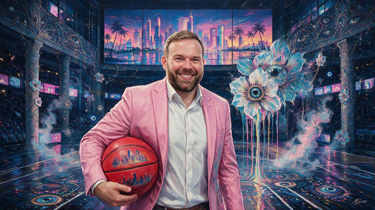 thedazzlenovak, portrait painted by MLow: Pink Jacket at the Garden
