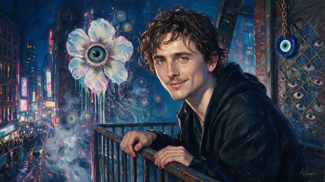 Timothée Chalamet, portrait painted by MLow: The Kid From Hell's Kitchen