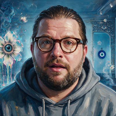 Todd Kramer, painted by MLow as a New Yorker