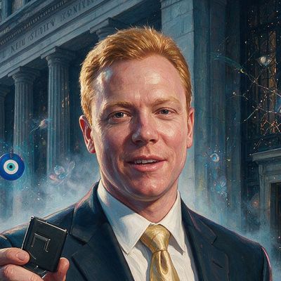 Trace Mayer, portrait painted by MLow: Keys at the Federal Reserve
