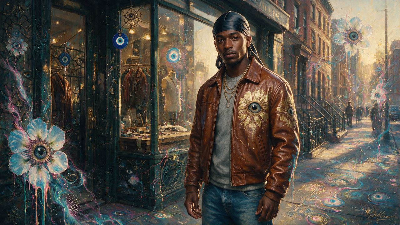 UnderRealm, portrait painted by MLow: The Finished Jacket