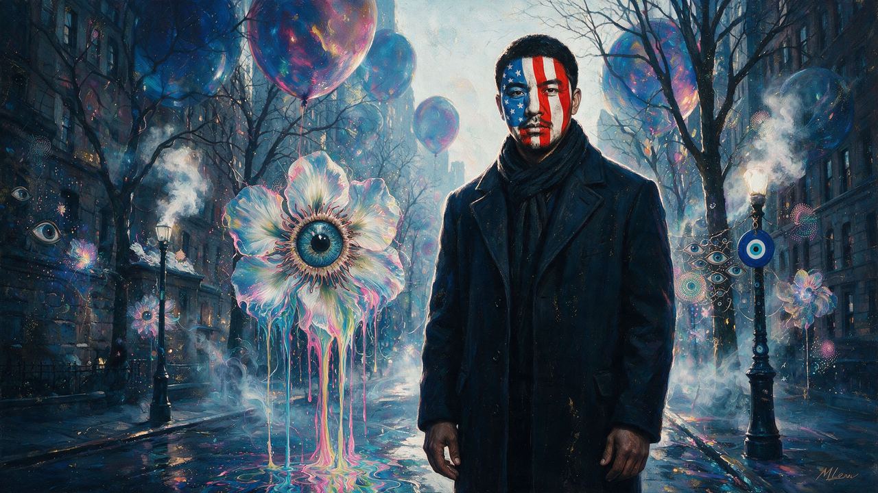 usronaldcarter, portrait painted by MLow: Painted Face on Central Park West