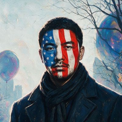 usronaldcarter, portrait painted by MLow: Painted Face on Central Park West