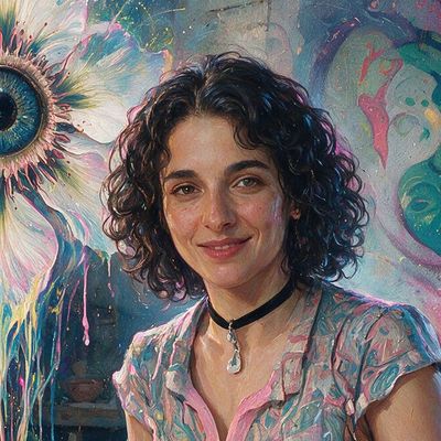 Vanessa Rosa, painted by MLow as a New Yorker