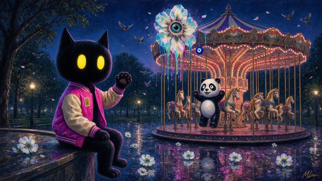 VeeFriends, portrait by MLow: The Carousel of Friends