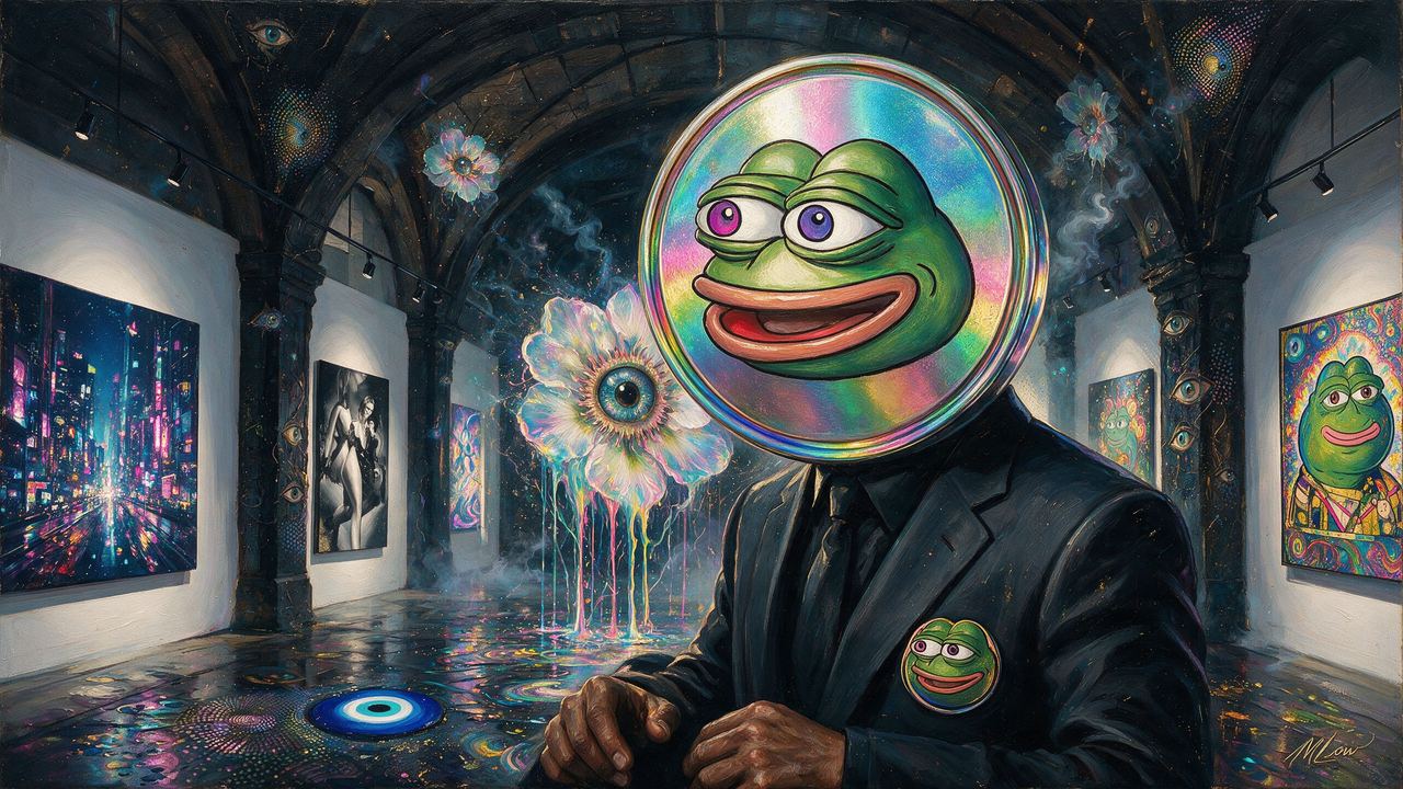 Vincent Van Dough, portrait painted by MLow: Frog in the Vault