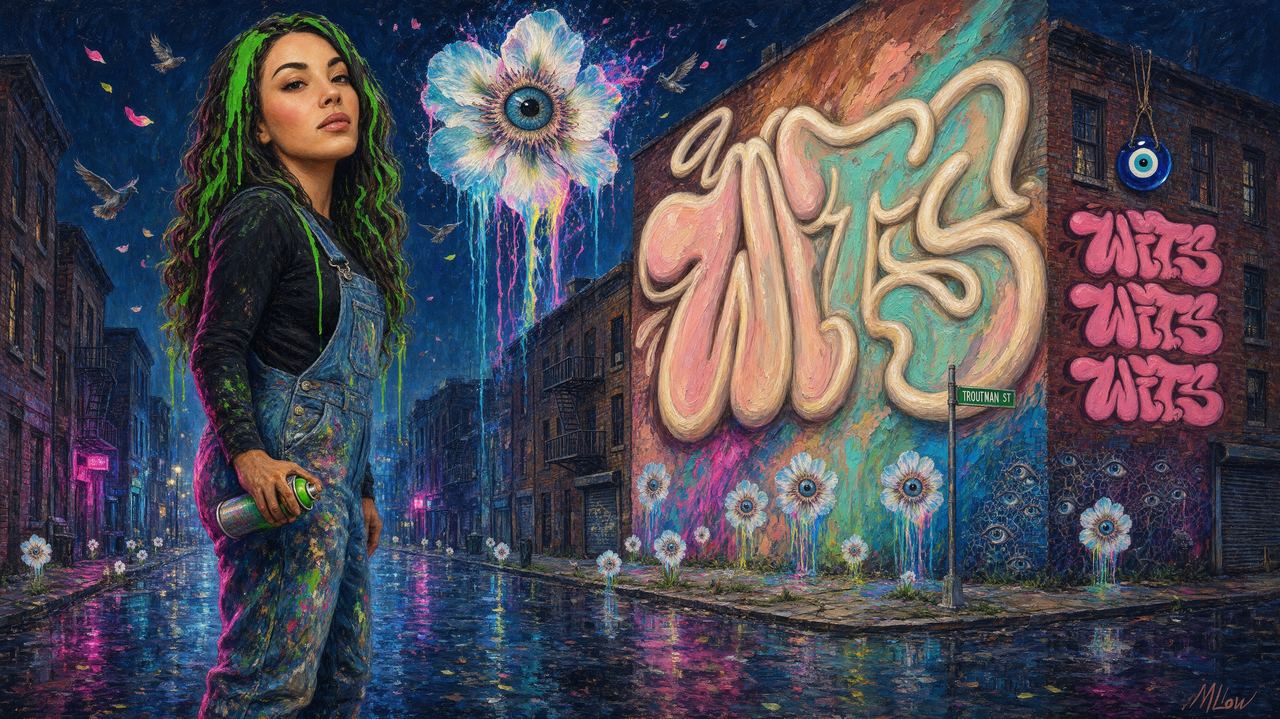Whitters, portrait by MLow: Letters Like Dough in Bushwick