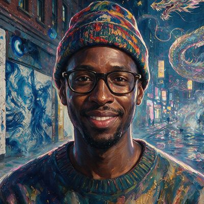William Mapan, portrait painted by MLow: Dragon on the Wall