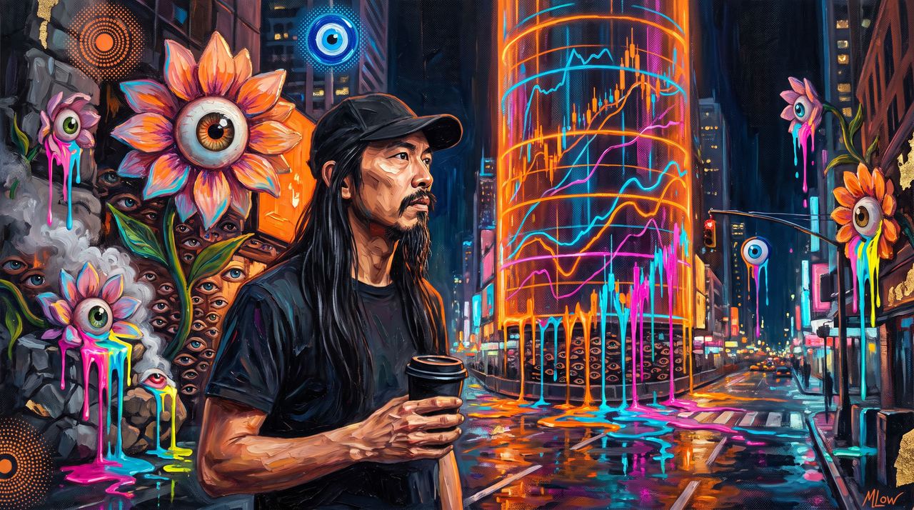 Willy Woo, portrait painted by MLow: Reading the Tower