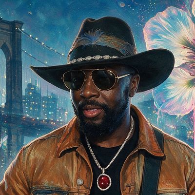Wyclef Jean, painted by MLow as a New Yorker