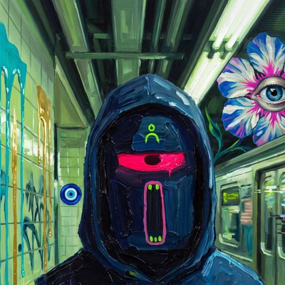 XCOPY, painted by MLow as a New Yorker