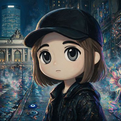 Yami, portrait painted by MLow: Rain on Park Avenue
