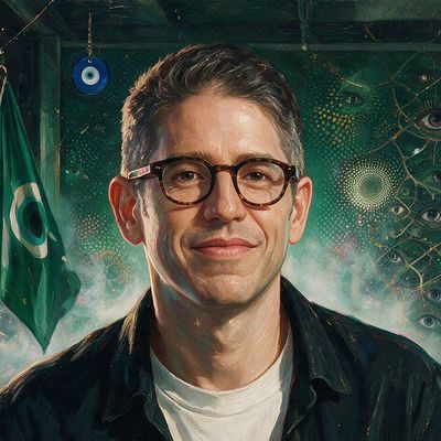 Yancey Strickler, painted by MLow as a New Yorker