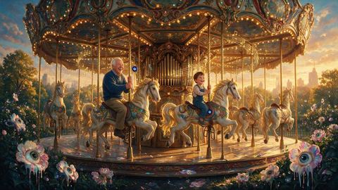 The Carousel, painted by MLow