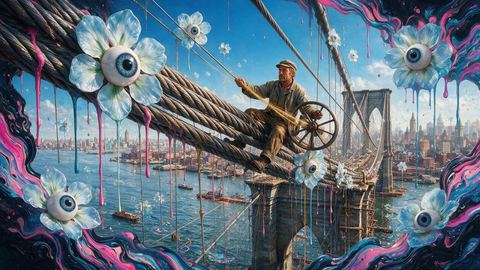 The Bridge Cable Spinner, painted by MLow