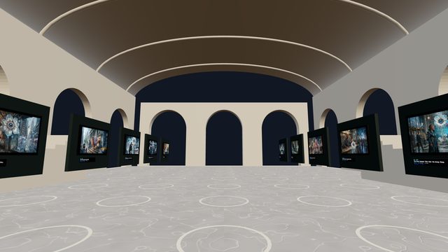 Astor Hall: Citizens in marble