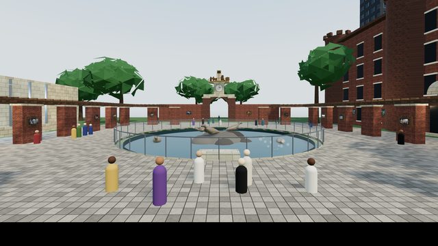 The sea lion pool
