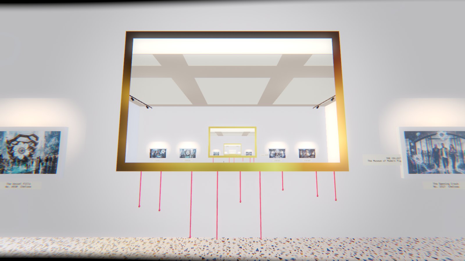 The Collection of Itself: the painting holds the room that holds it, THE PIGEONHOLE by MLow