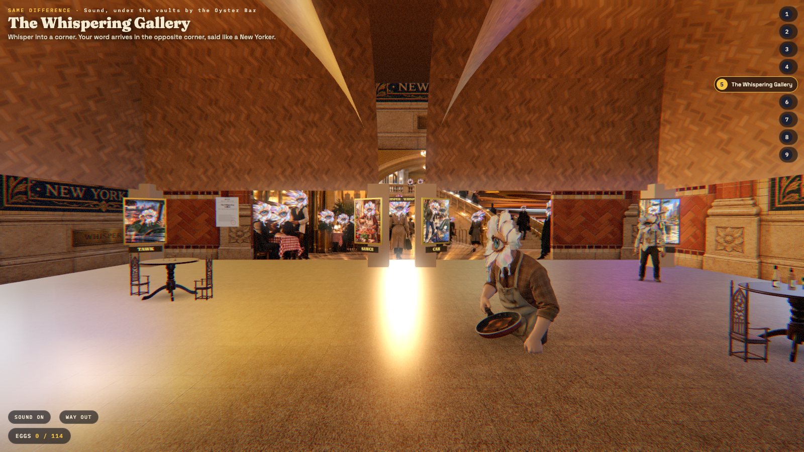 The Whispering Gallery: whisper TAWK, hear TOCK, SAME DIFFERENCE by MLow