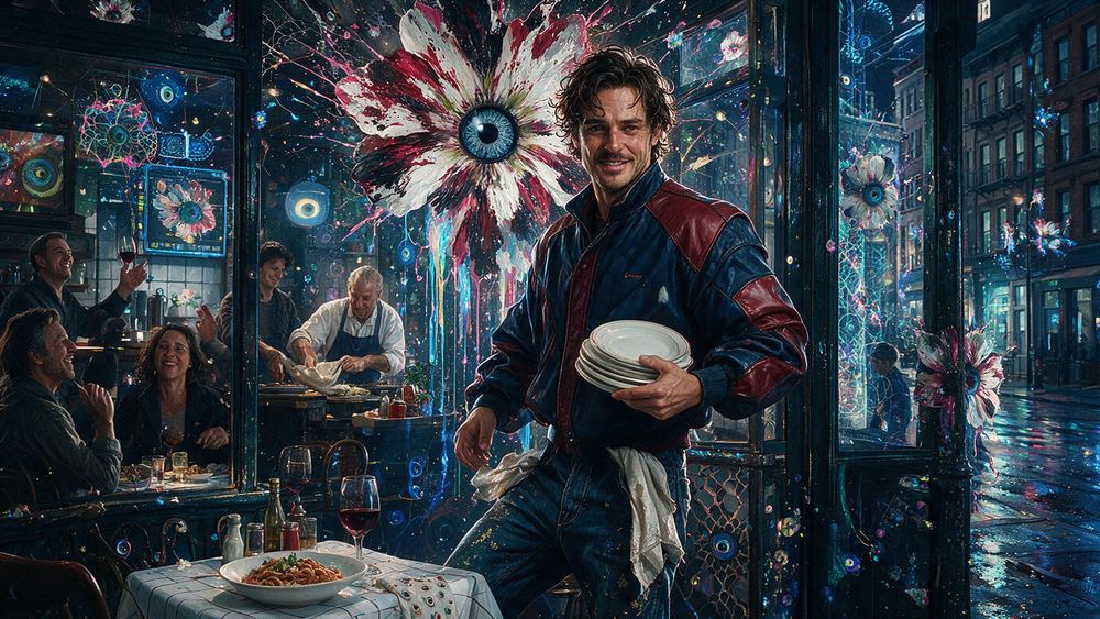 Gus Ferrante, a busboy who knows which table belongs to which family