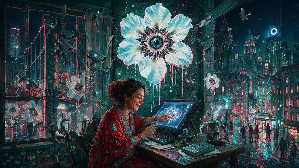 Souad Khalil, a woman who renders whole worlds at night in a Midtown effects house
