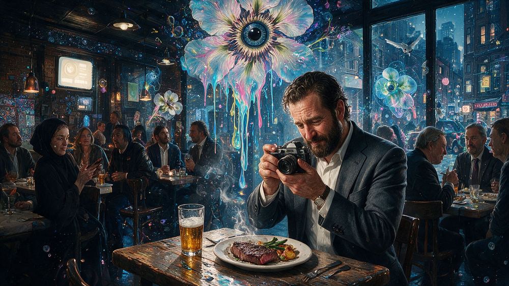 Yitzchak Lieberman, a man photographing every plate before anybody may eat