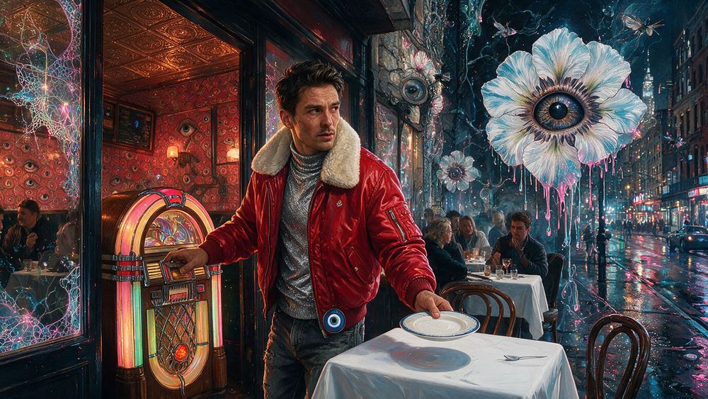 Karma Abdrakhmanov, a man who plays the jukebox that only regulars may touch