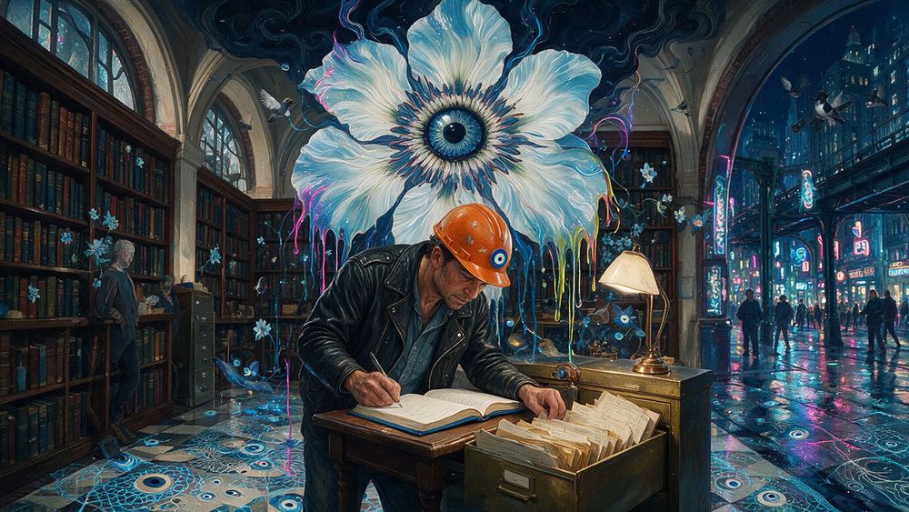 Ignacio Almonte, a man who pins the files so they do not vanish
