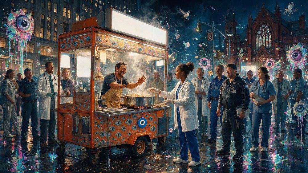 The Halal Cart That Feeds the Whole Shift