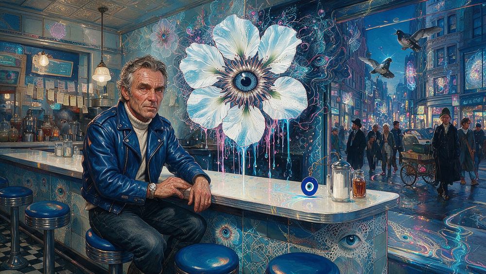 Clive Grandison, a man who has sat on the same diner stool since 1991