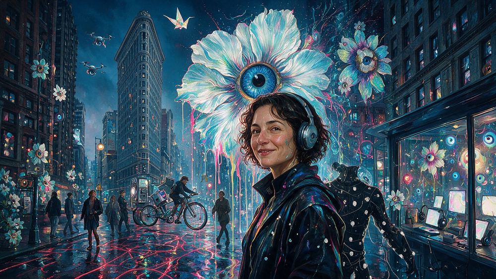 Rivka Halpern, a woman who renders whole worlds at night in a Midtown effects house