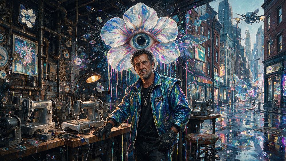 Damion Achille, a sewing machine repairman with forty machines waiting