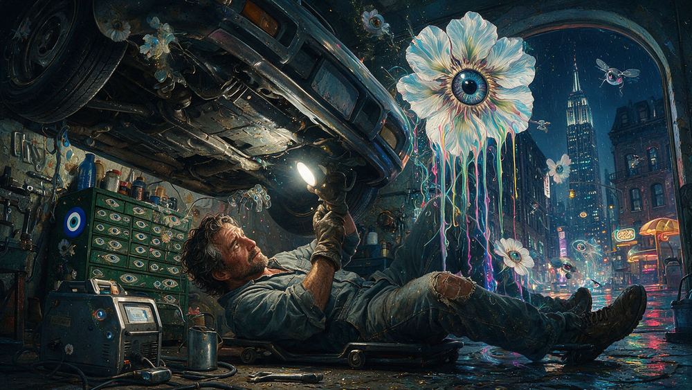 Bernardo Guzman, a car mechanic keeping a twenty six year old sedan alive