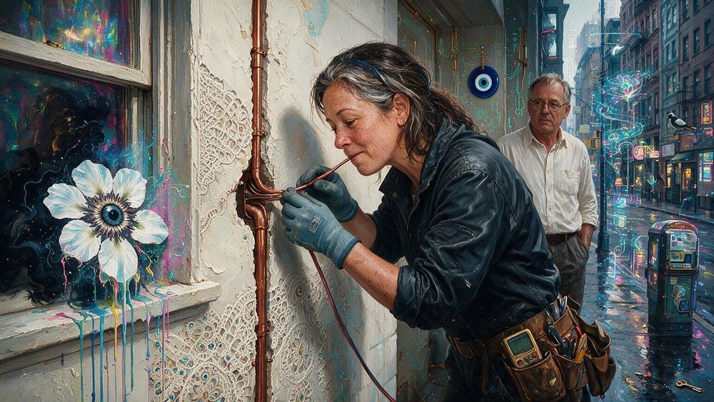 The Woman Who Rewires the Old Buildings