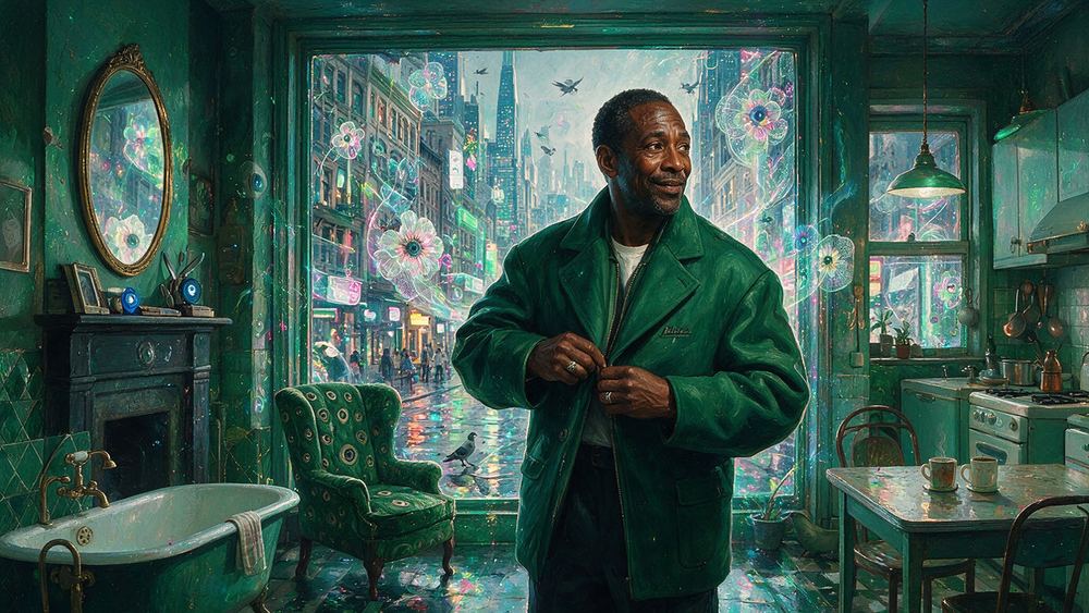 Andre Whitlock, a barber whose chair his father stood behind