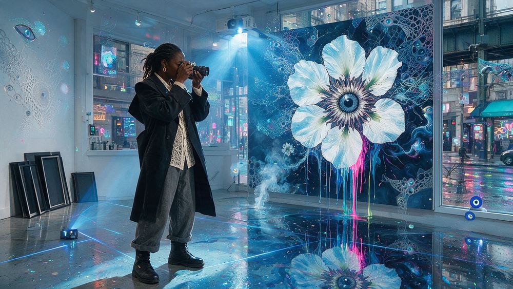 Adaeze Danquah, a woman photographing the show for people who will never come