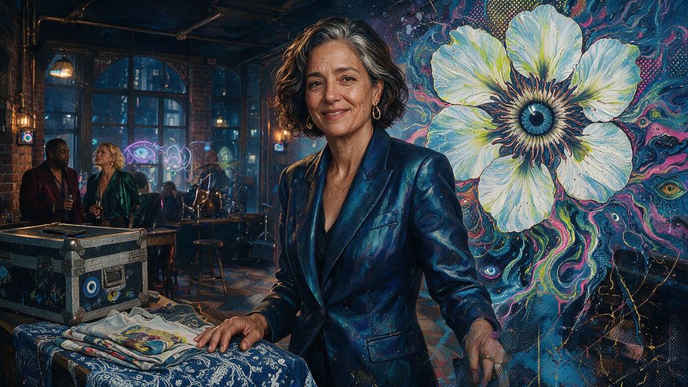 Leyla Ansari, a woman who sold merch from a card table for two decades