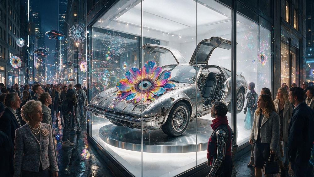 The Coupe in the Showroom Window