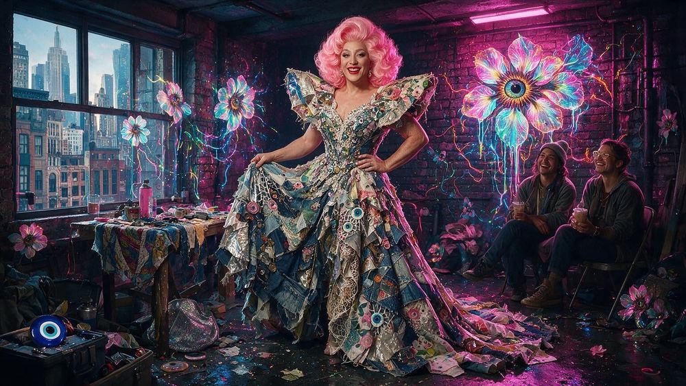 The Drag Queen Who Built the Look From Scrap