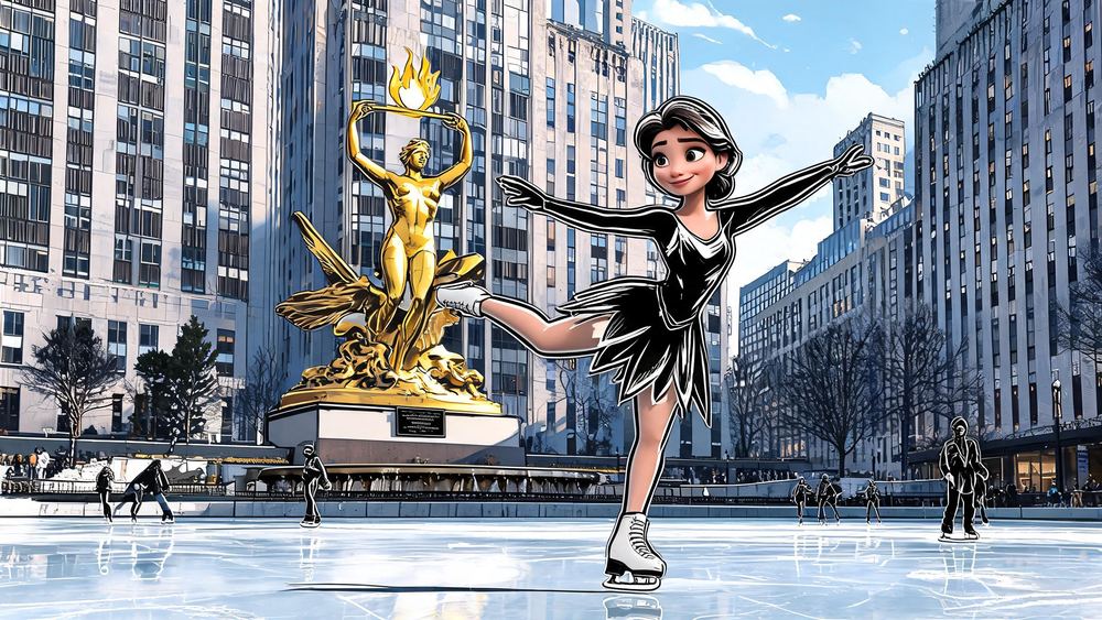 A Rockefeller Center Scene