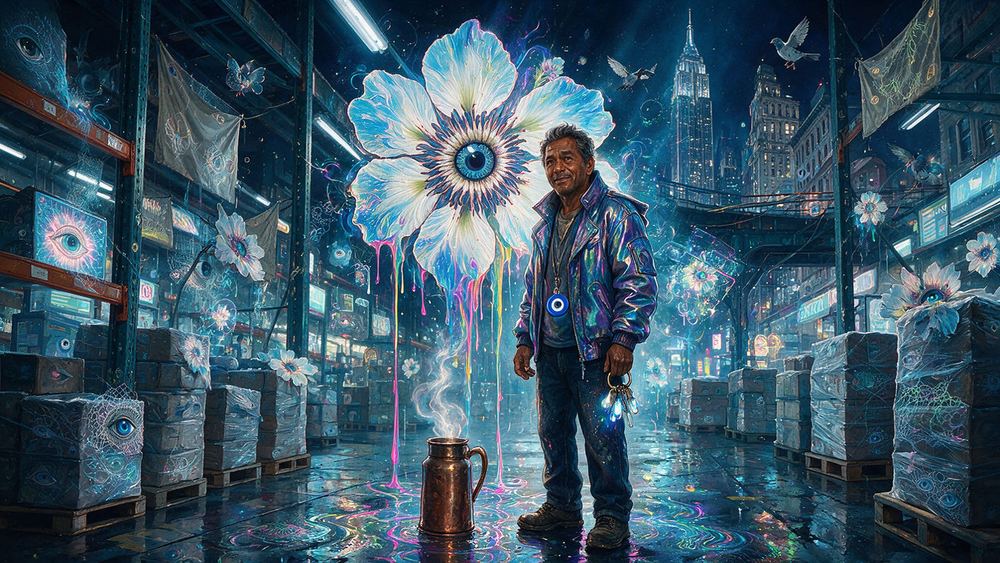 Nestor Salgado, a man who turns the lights on for the whole building