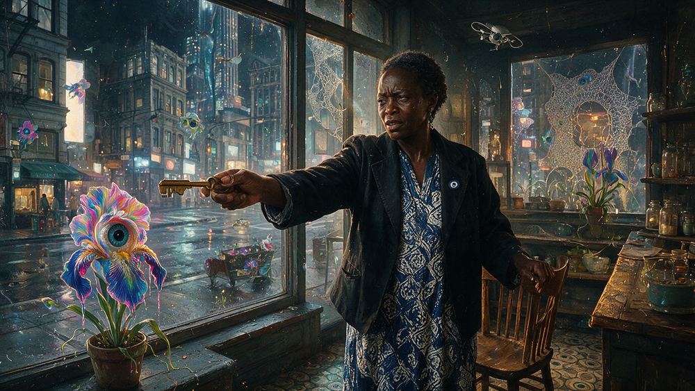 Halima Diallo, a shopkeeper closing after fifty years