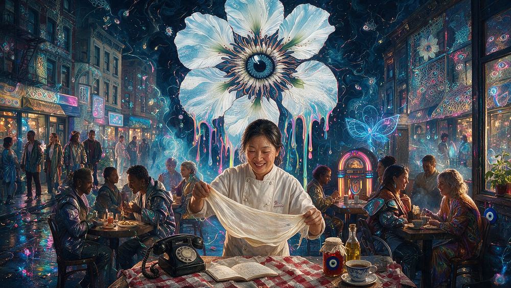Xiaoling Zhang, a chef who stretches every round by hand in a candlelit Carroll Gardens room