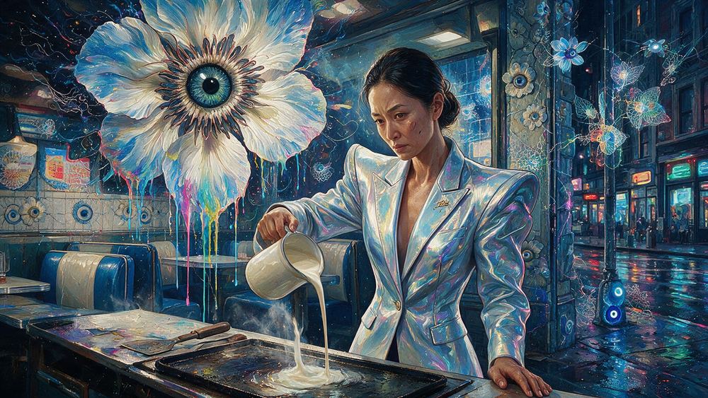 Noriko Tran-Wu, a woman who makes the egg creams and lets nobody else try