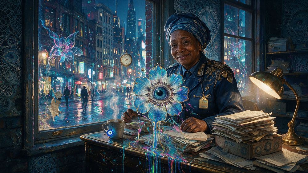 Halima Nwachukwu, a security guard at a benefits office who is the kindest person in it