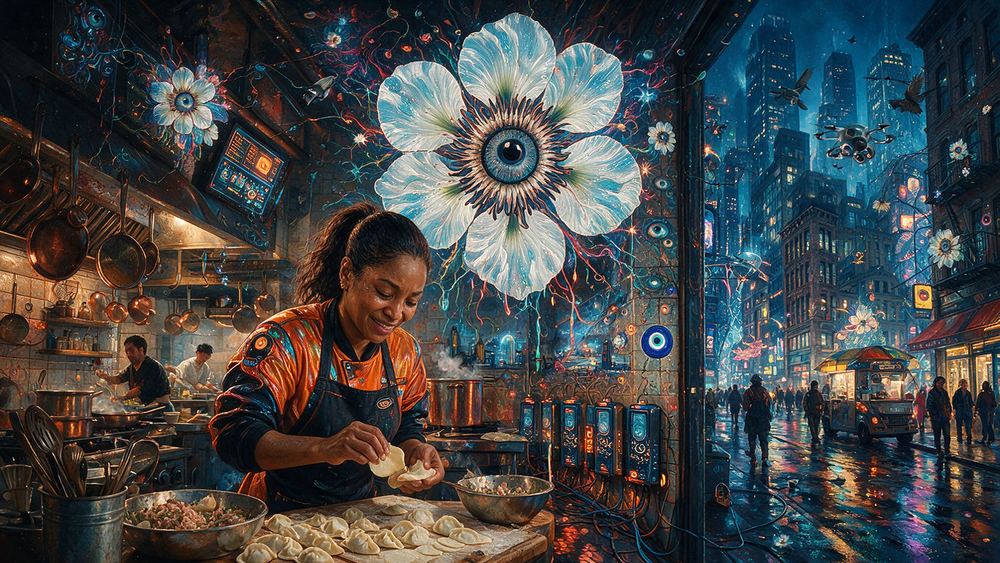 Maureen Beaubrun, a dumpling folder at speed